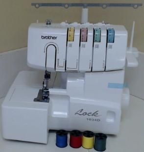  Brother 1034D 3 4 Lay in Thread Serger