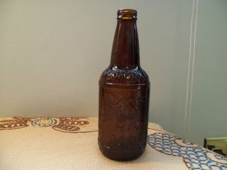 Brown Glass Sarsaparilla Sioux City Bottle Cowboy