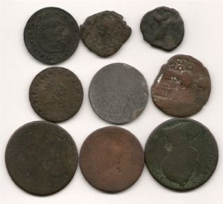 Ancient Coins of Various Origins and Times