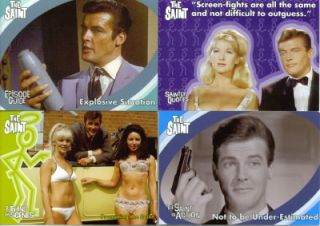The Very Best of The Saint Complete Trading Card Set Roger Moore Simon 