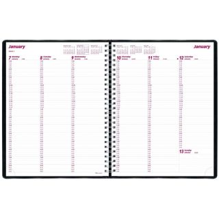 Brownline Weekly Planner for 2013 Twin Wire 11x8 5 Inches Black CB950 
