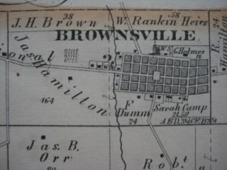   National Road Tollgate Map Etna Brownsville Licking County Ohio