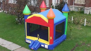 Commercial Inflatable Bounce House Rainbow Moonwalk Jumping Castle 