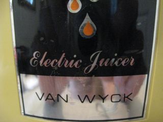 Vintage Van Wyck electric juicer Retro gold/white