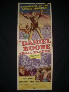 Daniel Boone Trail Blazer Poster 1956 Bruce Bennett Lon VG