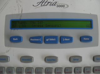 Burdick Atria 3000 Interpretive ECG/EKG w/ Patient Leads/Power supply 