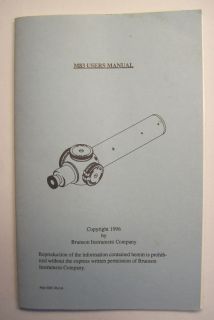 Brunson Model 83 Alignment Telescope Users Manual New