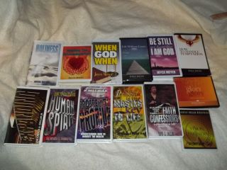 LOT OF 13 CHRISTIAN AUDIO BOOKS*1 TAFFI DOLLAR,5 CREFLO DOLLAR JR.,7 
