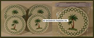 palm tree round electric burner covers new