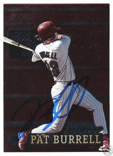 Pat Burrell 2000 Bowman Tool Time Autograph Signed Card