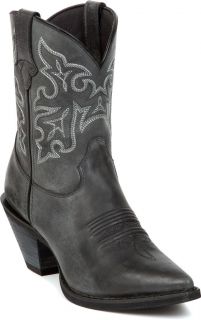 DURANGO RD3448 Leather 8 CRUSH Grey Gray Western Short Cowgirl Boots 7 