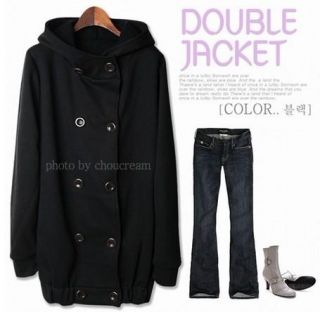 D371 Womens Loose Double Breasted Thin Jacket 8 10
