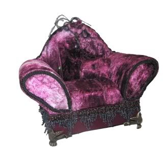 Purple Velvet Armchair Pink Chaise Longue Jewellery Box