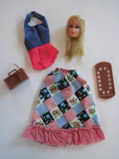 Busy Barbie 3311 Original Outfit and Head 1972 73
