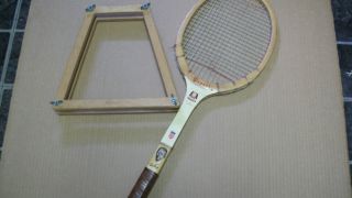 Vintage Don Budge Wood Tennis Racquet