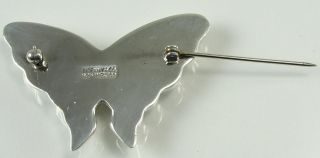 925 Sterling Silver Tiffany & Co. Butterfly Pin Brooch Mexico Textured 