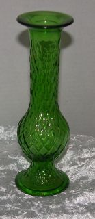   Vases Brody Green Glass Art Clear Milk Marble Flower Bud Vases
