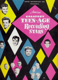 BUDDY HOLLY & EDDIE COCHRAN 1958 TEEN AGE RECORDING STARS TOUR PROGRAM 