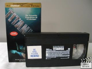 Titanica VHS Titanic Documentary Narrated by Leonard Nimoy 