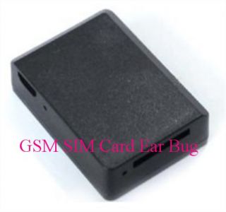 Smallest Wireless GSM Sim Card Spy Ear Bug Phone Device