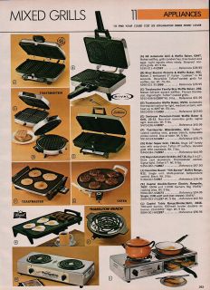   Ad Grill and Waffle Maker Buffet Range Electric Rangette Super Grill