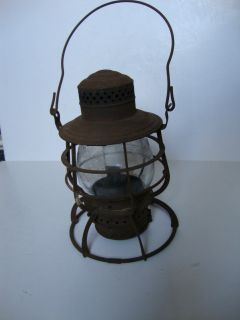 Vintage C O Railway Railroad Lantern Signal Lamp