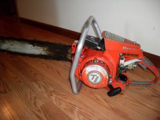 Big Vintage Wright TI C 50 Chainsaw 22 Cut Repair Parts No Reser Will 