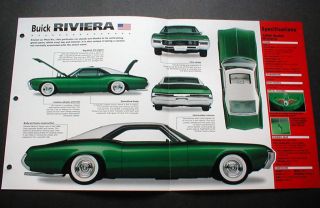 1969 Buick Riviera Custom Unique Imp Brochure 69