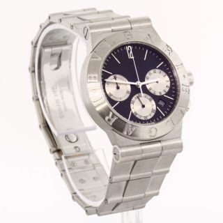 Unisex Authentic Bulgari CH35 s Chronograph Quartz Watch