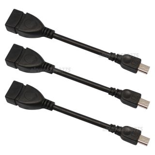 New Micro USB Host OTG Cable for Samsung SII s III HTC A13 Tablet 