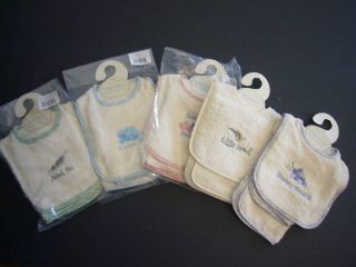 Bumkins 100 Organic Cotton Baby Bib and Burp Set
