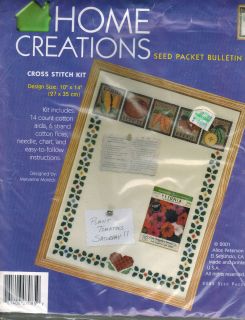  Cross Stitch Kit Seed Packet Bulletin Board