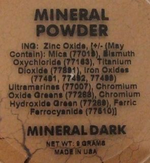 Lady Burd Mineral Powder Loose Foundation Face Mineral Dark Tan Medium 