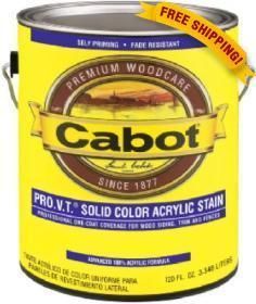 Cabot Solid Color Acrylic Siding Stain P N 0812 Ultra White Gallon 