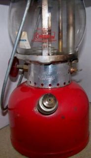 Vintage Coleman 200A Single Mantle Red Lantern 1959