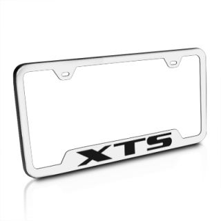 Cadillac XTS Brushed Stainless Steel Auto License Plate Frame New Free 