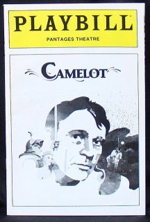 Playbill Camelot Richard Burton 80s Pantages Mint