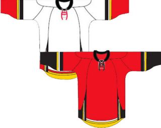   20100 Team Hockey Jersey with Name Number Calgary Flames