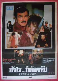 Rent A Cop 1987 Thai Movie Poster Burt Reynolds