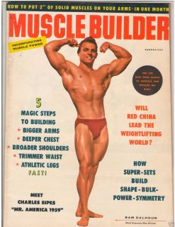   Builder Bodybuilding Fitness Magazine Sam Calhoun / Chuck Sipes 8 59