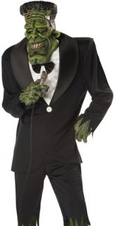 Funny Scary Mens Halloween Deluxe Frankenstein Costume