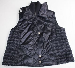 Womens Black Puffer Vest Jacket Lane Bryant Sz 18 20