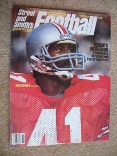 1985 Street Smith College Football Keith Byars Cover