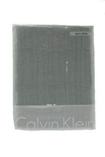 Calvin Klein New Jagged Grid Green Cotton 26x26 Pillow Sham Bedding 