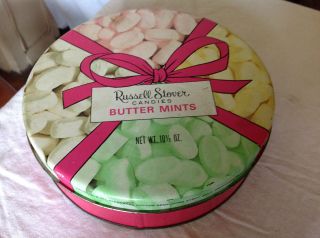  Russell Stover Candies Butter Mints Tin