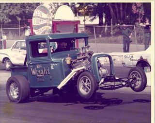   Racing Cecil Co.Dragway,Md. Wheelstand C/Altered Wright Bros. 34Ford