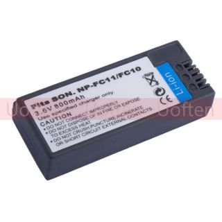   6V 800mAh NP FC11/FC10 Rechargeable Battery for Sony Camera Camcorder