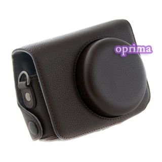 Leather Case Bag for OM Olympus XZ 1 XZ1 Camera Brown