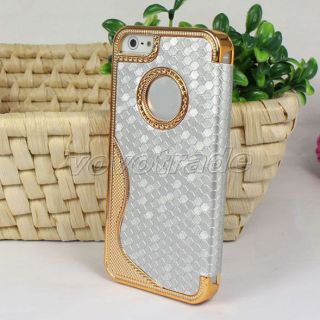 High Quality Flip Leather Hard Case Cover for Apple iPhone 5 5g 5th 