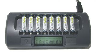 Powerex MH C800S 8 Cell Smart Battery Charger AA AAA NiMH NiCd Maha 